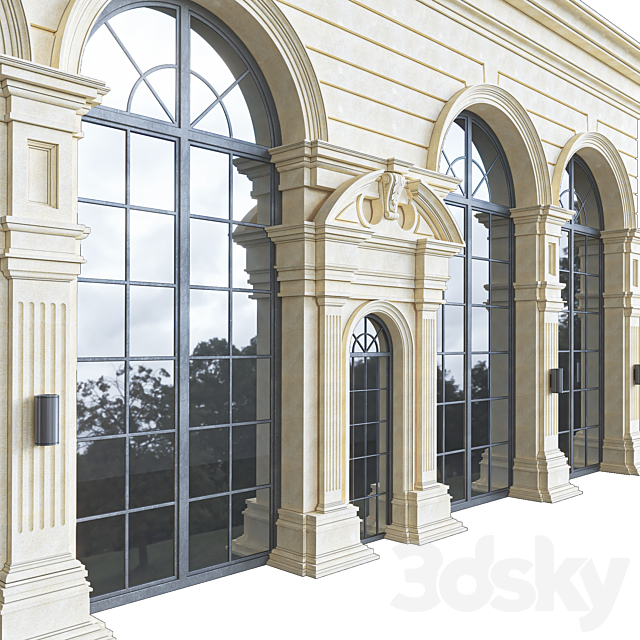 Classic Facade Element 3DSMax File - thumbnail 3