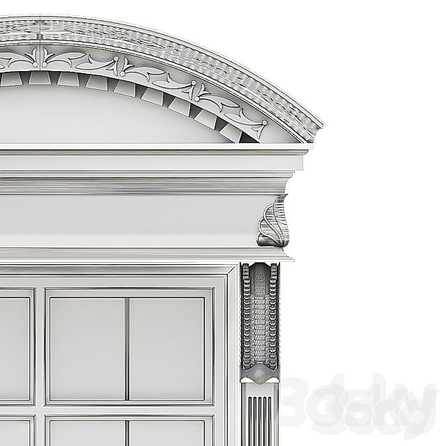 Classic facade window 3DSMax File - thumbnail 4