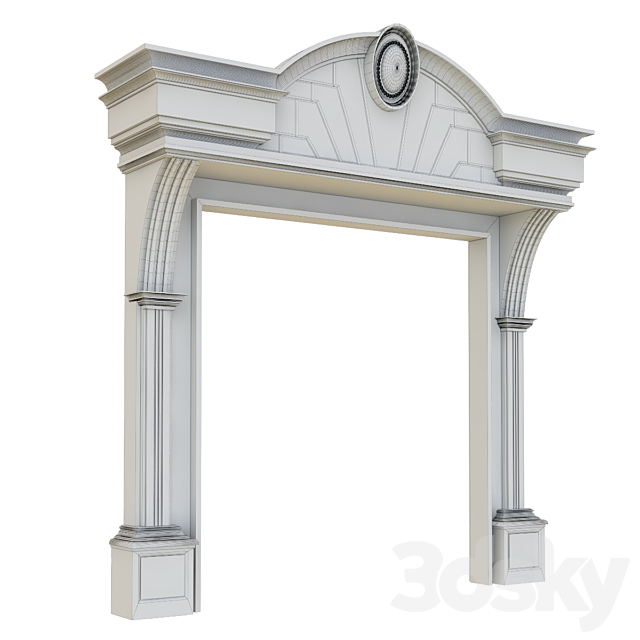 classice entrance 3DS Max Model - thumbnail 2