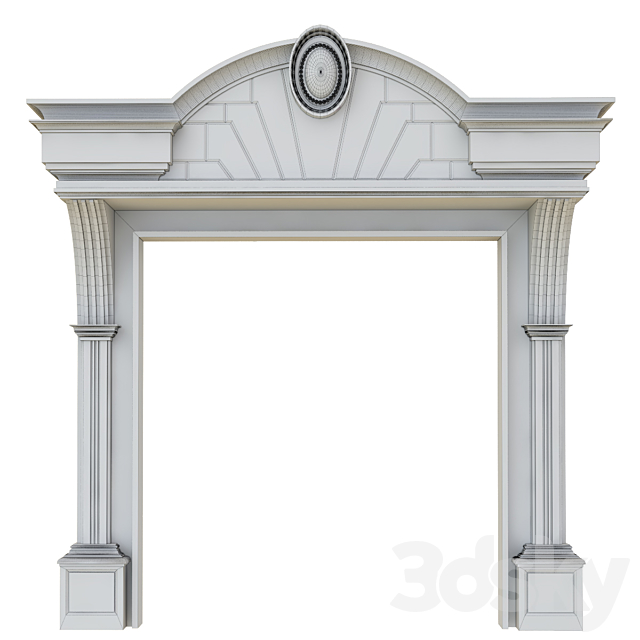 classice entrance 3DS Max Model - thumbnail 4