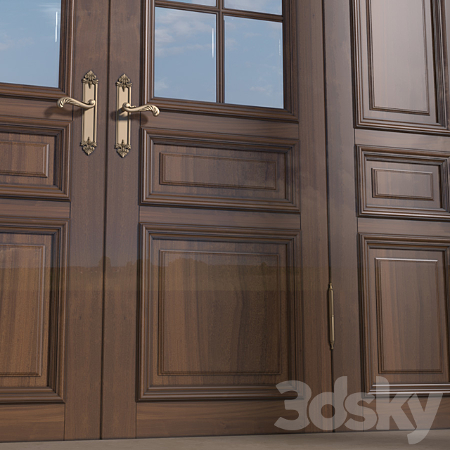 Column Porch Entrance to the house Classic Porch 3DS Max Model - thumbnail 5