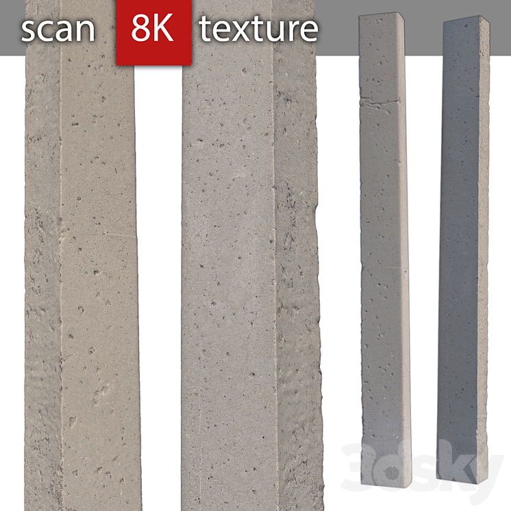 Concrete beam 3DS Max - thumbnail 1