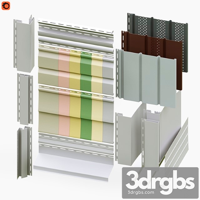 Docke standart siding & accessories 3dsmax Download - thumbnail 1