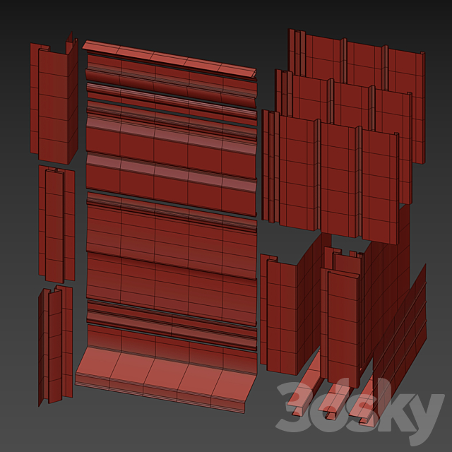 Docke Standart Siding & Accessories 3DSMax File - thumbnail 2