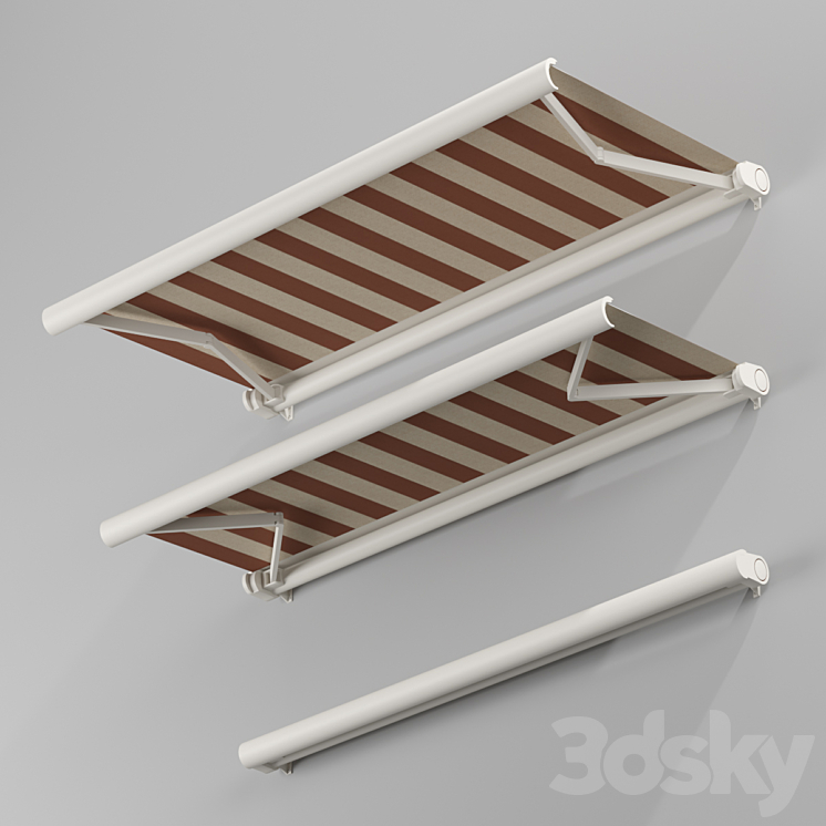 Elbow Awning Cassette Awning 01 3DS Max - thumbnail 1