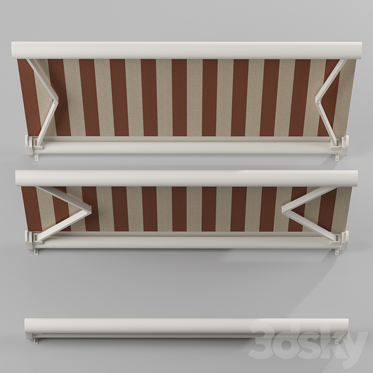 Elbow Awning Cassette Awning 01 3DS Max - thumbnail 2