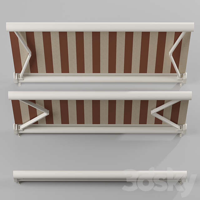 Elbow Awning Cassette Awning 01 3DS Max Model - thumbnail 2