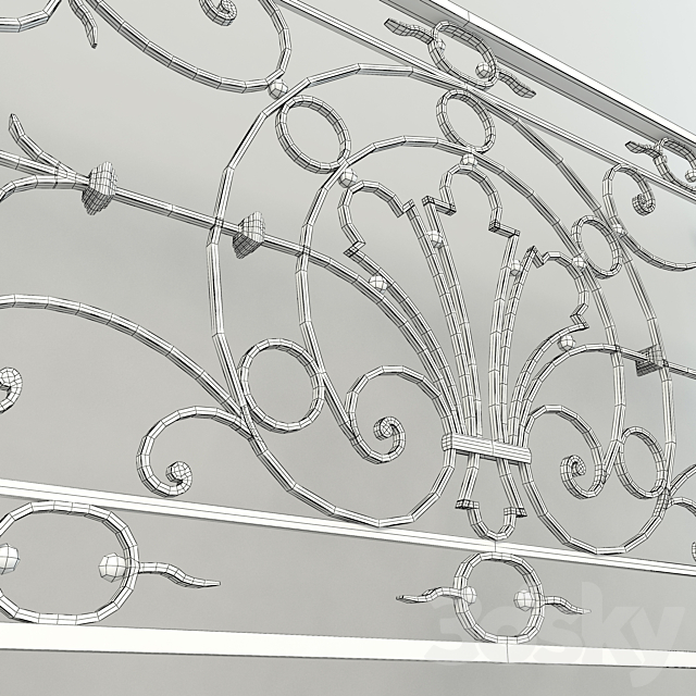 Enclosures for balconies (Monte Carlo) Gonzato 3ds Max - thumbnail 2