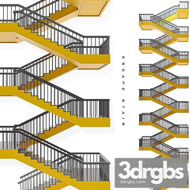 Escape Stair 3dsmax Download - thumbnail 1