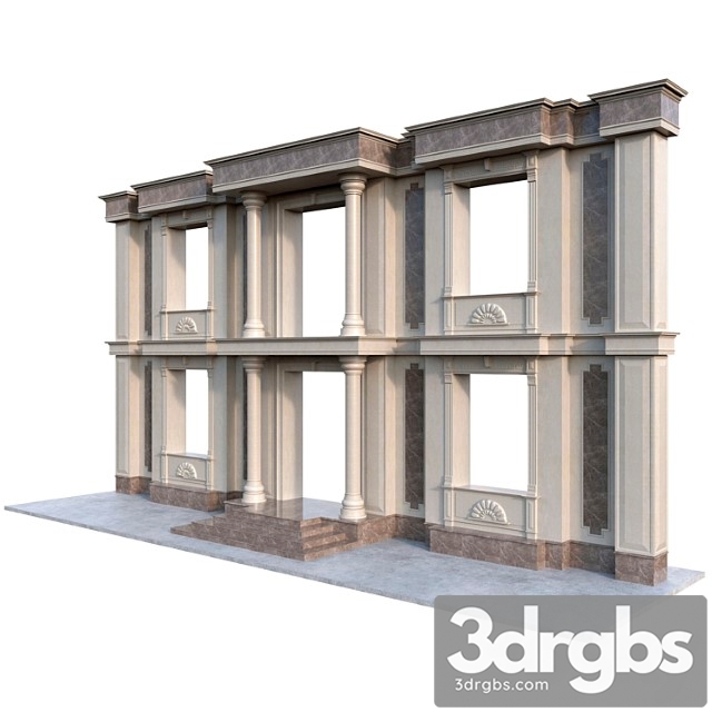 Facade 02 3dsmax Download - thumbnail 1