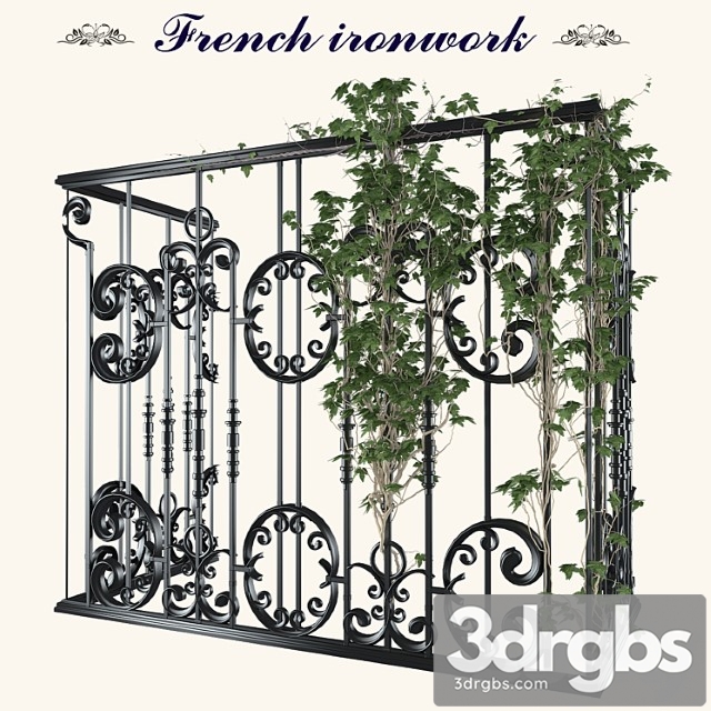 French Ironwork 3dsmax Download - thumbnail 1