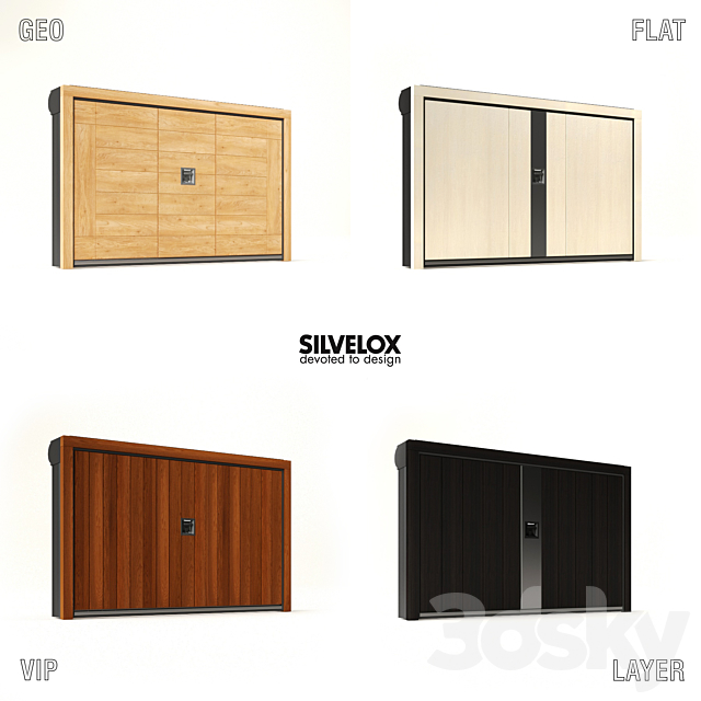 Garage doors Silvelox 2 3ds Max - thumbnail 1