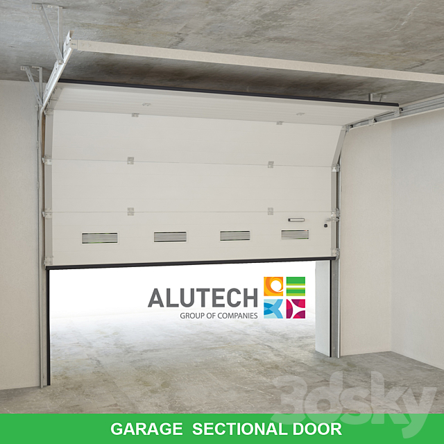 Garage sectional door 3DSMax File - thumbnail 2