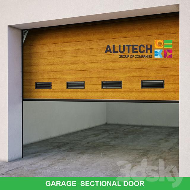 Garage sectional door 3DSMax File - thumbnail 3