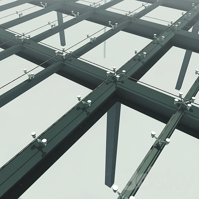 Glass canopy 3ds Max - thumbnail 3