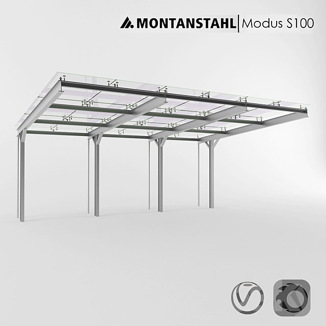 Glass canopy Modus S100 3DSMax File - thumbnail 1