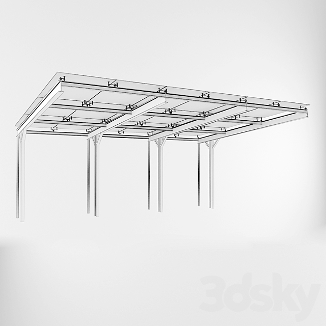 Glass canopy Modus S100 3DSMax File - thumbnail 2