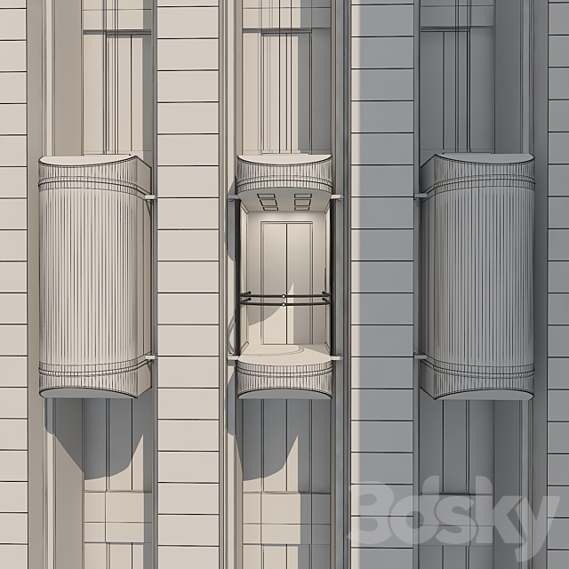 Glass elevator 3DSMax File - thumbnail 3