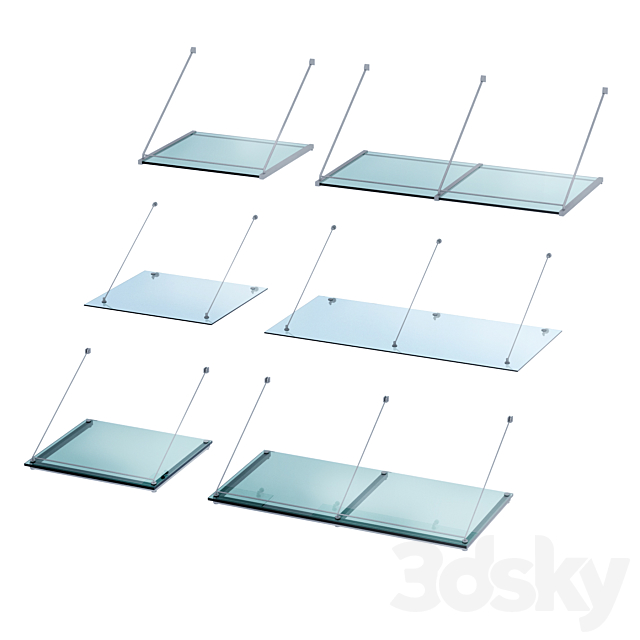 Glass Visor Set 3DSMax File - thumbnail 3