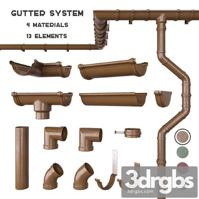 Gutter System 2 3dsmax Download - thumbnail 1