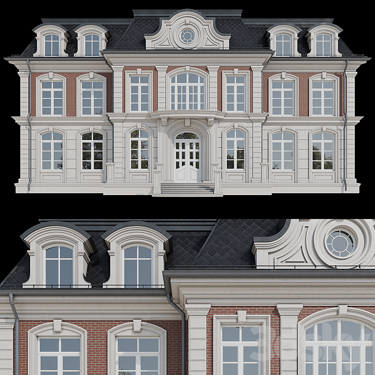 House facade 3DS Max - thumbnail 1