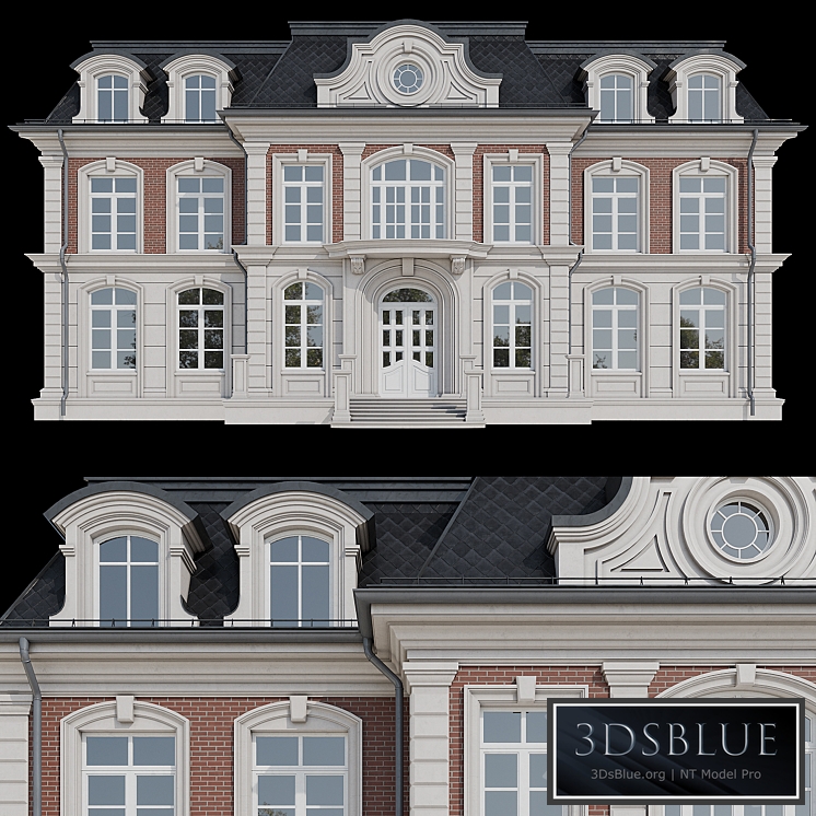 House facade 3DS Max - thumbnail 3