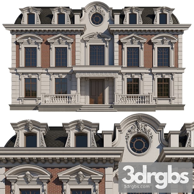 House facade_1 3dsmax Download - thumbnail 1