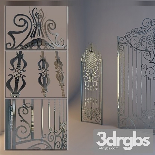 Iron Flower Gate 3dsmax Download - thumbnail 1