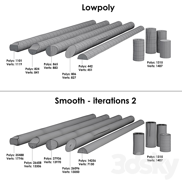 logs 3DSMax File - thumbnail 3