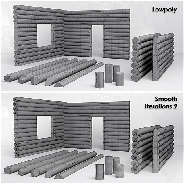 logs 3DSMax File - thumbnail 4