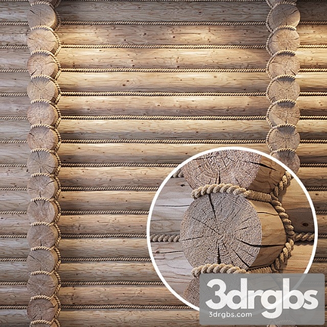 Logs With Ropes 3dsmax Download - thumbnail 1