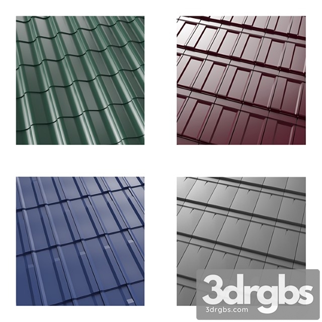 Low Poly Metal Tile 3dsmax Download - thumbnail 1