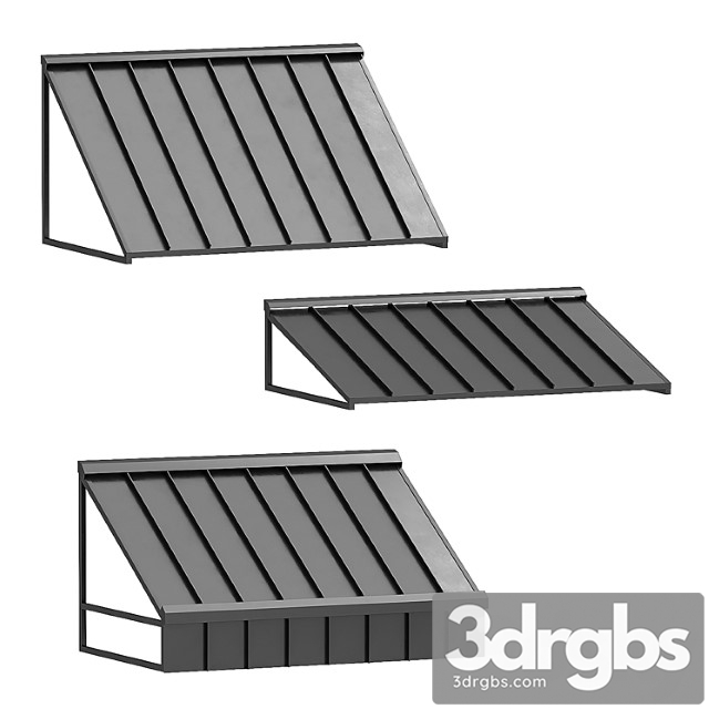 Metal awnings 3dsmax Download - thumbnail 1