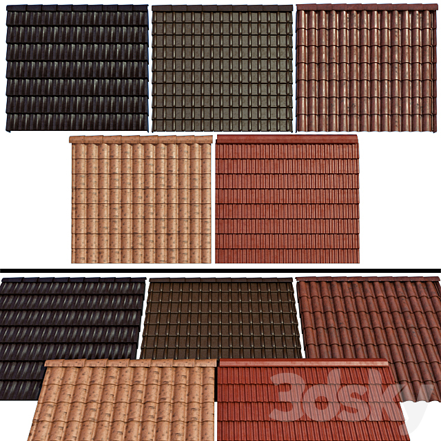 Metal tile and ceramic tile 3DSMax File - thumbnail 1