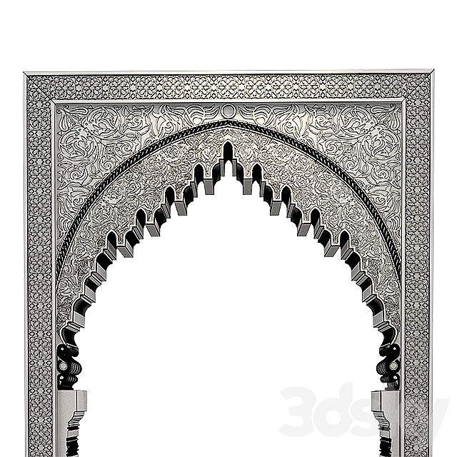 Moroccan Arch 3DS Max Model - thumbnail 2