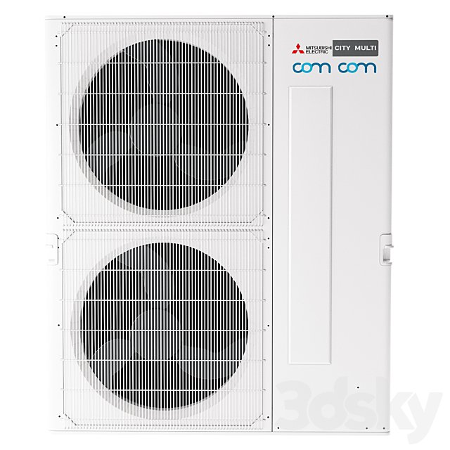 Outdoor air conditioner unit 3DS Max Model - thumbnail 2