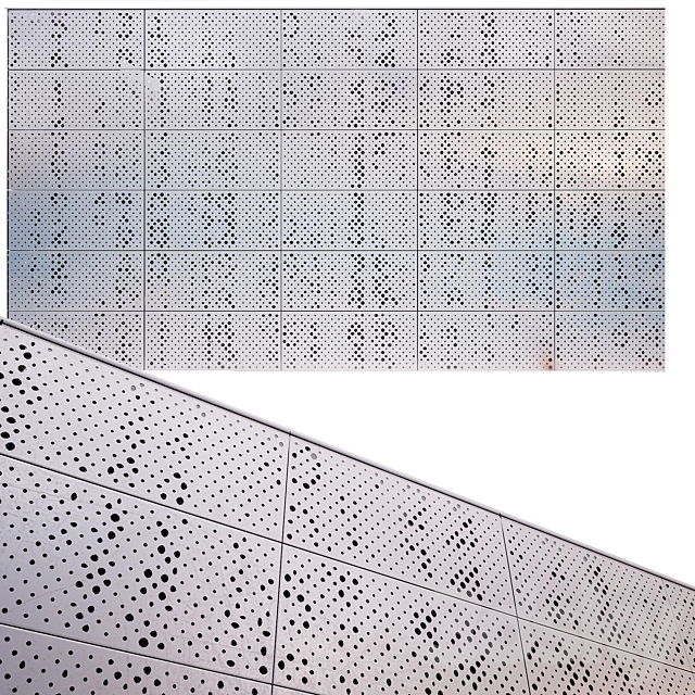 perforated metal panel N16 3ds Max - thumbnail 1