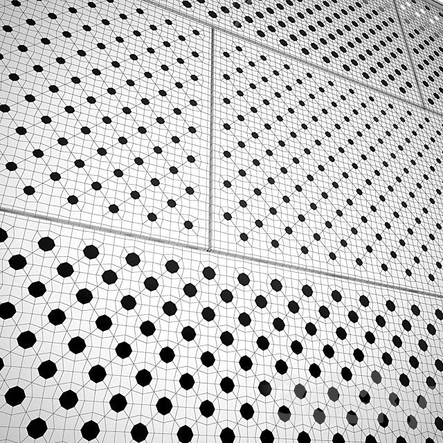 perforated metal panel N25 3DSMax File - thumbnail 2