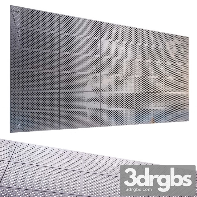 Perforated Metal Panel N5 3dsmax Download - thumbnail 1