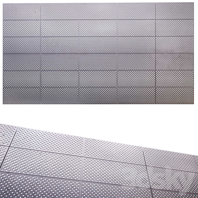 perforated metal panel N6 3ds Max - thumbnail 1