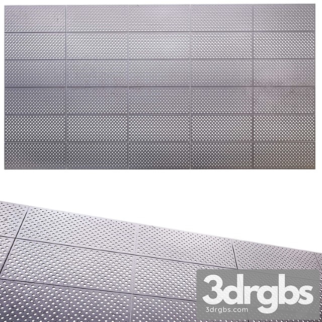 Perforated Metal Panel N6 3dsmax Download - thumbnail 1