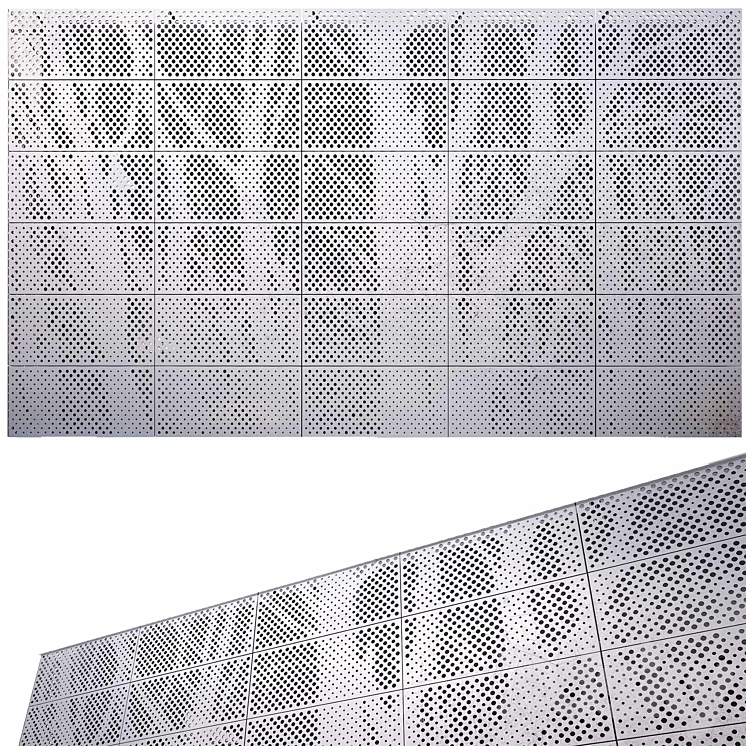 perforated metal panel N7 3DS Max - thumbnail 1