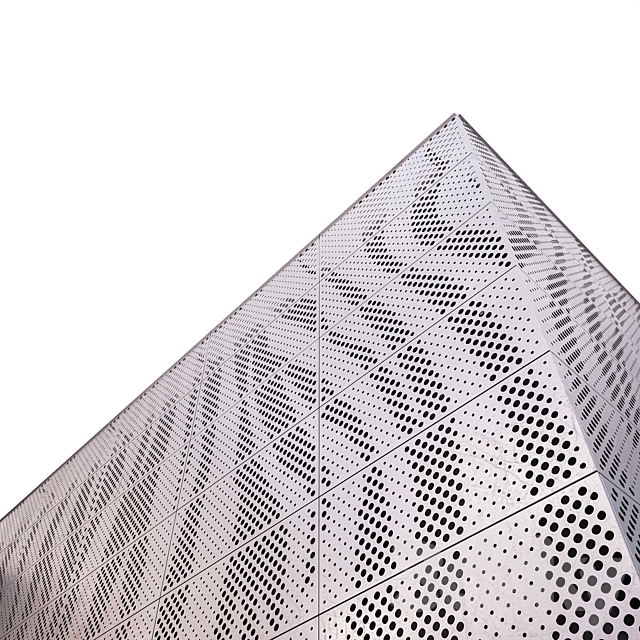 perforated metal panel N9 3DS Max Model - thumbnail 2