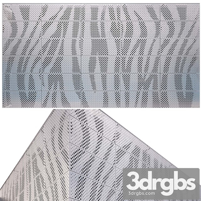 Perforated Metal Panel N9 3dsmax Download - thumbnail 1