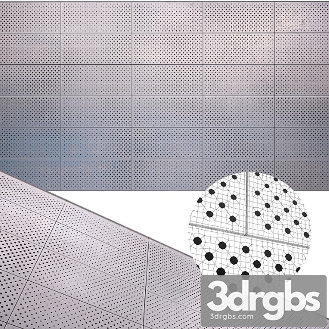 Perforated panel 32 3dsmax Download - thumbnail 1