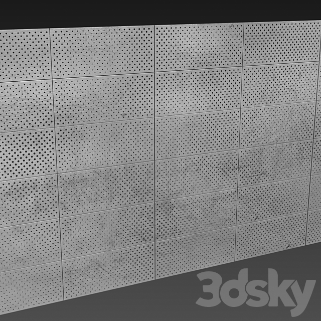 perforated panel 32 3DSMax File - thumbnail 2