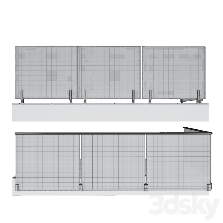 railing-02 3DS Max - thumbnail 2