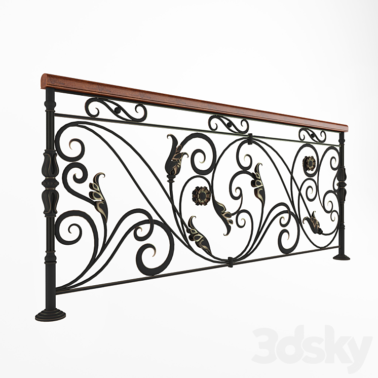 railing 3383 3DS Max - thumbnail 2