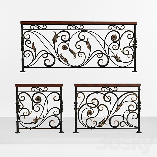 railing 3383 3DSMax File - thumbnail 1