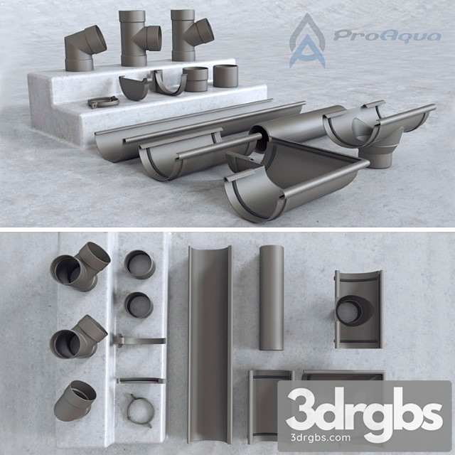 Rainwater System Proaqua 3dsmax Download - thumbnail 1